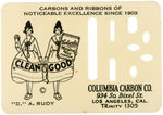 SEVEN EARLY CELLULOID PIECES ADVERTISING TYPEWRITERS, RIBBONS AND CARBON PAPERS.