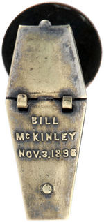 BRYAN COFFIN LAPEL STUD WITH BILL McKINLEY INSIDE.