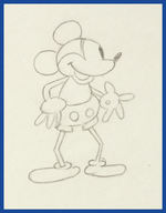 EARLY MICKEY MOUSE PRODUCTION DRAWING.