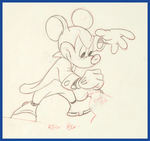 SYMPHONY HOUR PRODUCTION DRAWING FEATURING MICKEY MOUSE.