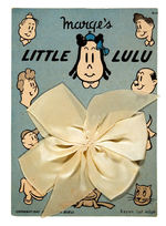 "MARGE'S LITTLE LULU" BOW ON CARD.