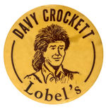 “DAVY CROCKETT” STORE ADVERTISING LARGE BUTTON FROM HAKE COLLECTION.