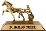 KENTUCKY FRIED CHICKEN "COL. HARLAND SANDERS" PERSONALLY OWNED DESK NAME PLAQUE DISPLAY.