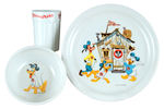"MICKEY MOUSE CLUB DINNER SET" IN CLUB HOUSE BOX.