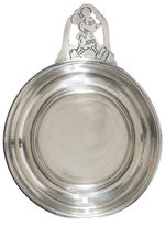 MICKEY MOUSE SILVERPLATE CEREAL BOWL.