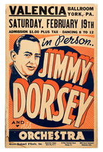 JIMMY & TOMMY DORSEY BIG BAND CONCERT POSTER PAIR.