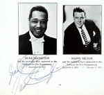 "VALENCIA 10TH ANNIVERSARY" BOOK SIGNED BY DUKE ELLINGTON, WOODY HERMAN & GUY LOMBARDO.