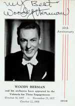 "VALENCIA 10TH ANNIVERSARY" BOOK SIGNED BY DUKE ELLINGTON, WOODY HERMAN & GUY LOMBARDO.