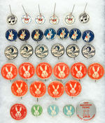 WORLD'S FOREMOST COLLECTION OF PETER RABBIT COLUMBIA RECORDS & NEWSPAPER CLUB BADGES 1920s-1940.