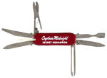 "CAPTAIN MIDNIGHT SECRET SQUADRON" OVALTINE SALES STAFF MULTI-FUNCTION POCKETKNIFE.