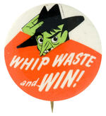 THE SHADOW INSPIRED WORLD WAR II CONSERVATION BUTTON.