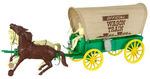 "MARX" THREE-PIECE WAGON/STAGECOACH BOXED SET LOT.