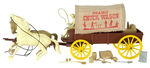 "MARX" THREE-PIECE WAGON/STAGECOACH BOXED SET LOT.