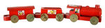 WALT DISNEY CHARACTER ENGLISH WOOD TRAIN PULL TOY.