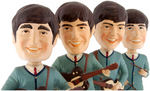 THE BEATLES GIANT BOBBING HEAD STORE DISPLAY FIGURE SET BY CAR MASCOTS INC.