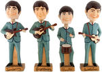 THE BEATLES GIANT BOBBING HEAD STORE DISPLAY FIGURE SET BY CAR MASCOTS INC.