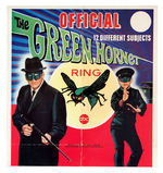 "THE GREEN HORNET RING" FLICKER/FLASHER FULL DISPLAY BOX.