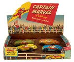 "CAPTAIN MARVEL LIGHTNING RACING CARS" BOXED SET.