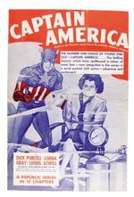 "CAPTAIN AMERICA" SERIAL PRESSBOOK.