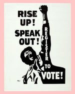 PAIR OF CIRCA 1968 REGISTER/VOTE POSTERS.