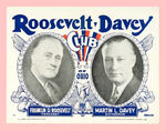 "ROOSEVELT DAVEY CLUB OF OHIO" 1936 POSTER.