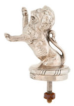 FRANKLIN AUTO LION HOOD ORNAMENT/RADIATOR CAP.