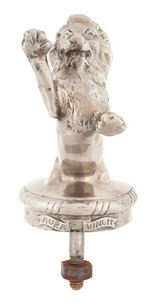 FRANKLIN AUTO LION HOOD ORNAMENT/RADIATOR CAP.