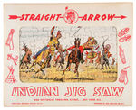 "STRAIGHT ARROW INDIAN JIGSAW PUZZLES" RARE BOXED SET.