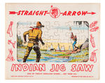 "STRAIGHT ARROW INDIAN JIGSAW PUZZLES" RARE BOXED SET.