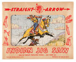 "STRAIGHT ARROW INDIAN JIGSAW PUZZLES" RARE BOXED SET.