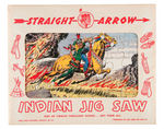 "STRAIGHT ARROW INDIAN JIGSAW PUZZLES" RARE BOXED SET.