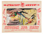 "STRAIGHT ARROW INDIAN JIGSAW PUZZLES" RARE BOXED SET.