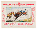 "STRAIGHT ARROW INDIAN JIGSAW PUZZLES" RARE BOXED SET.