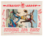 "STRAIGHT ARROW INDIAN JIGSAW PUZZLES" RARE BOXED SET.