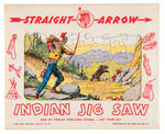 "STRAIGHT ARROW INDIAN JIGSAW PUZZLES" RARE BOXED SET.