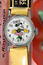 "MINNIE MOUSE" BOXED WATCH SET WITH FIGURE.