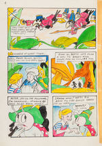 “THE ADVENTURES OF PETER WHEAT” PROTOTYPE ORIGINAL ART FOR PREMIUM COMIC BOOK.