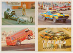 "OFFICIAL DRAG CHAMPS" FLEER GUM CARD SET.