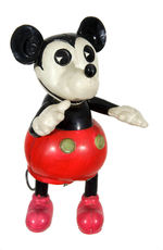 RAMBLING MICKEY MOUSE LARGE  CELLULOID WINDUP TOY.