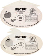 PILLSBURY "FUNNY FACE" PREMIUM MASK SET.