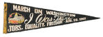 HISTORIC "I WAS THERE" PENNANT FOR 1963 "MARCH ON WASHINGTON."