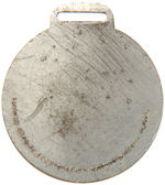 "FOR PRESIDENT JOHN W. DAVIS" CELLO INSERT ON SILVERED BRASS WATCH FOB.