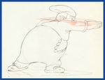 SILLY SYMPHONIES - MOTHER GOOSE GOES HOLLYWOOD PRODUCTION DRAWING LOT FEATURING LAUREL & HARDY.