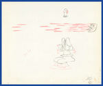 SILLY SYMPHONIES - MOTHER GOOSE GOES HOLLYWOOD PRODUCTION DRAWING LOT FEATURING LAUREL & HARDY.