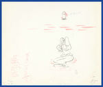 SILLY SYMPHONIES - MOTHER GOOSE GOES HOLLYWOOD PRODUCTION DRAWING LOT FEATURING LAUREL & HARDY.