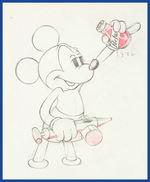 SOCIETY DOG SHOW PRODUCTION DRAWING FEATURING MICKEY MOUSE.