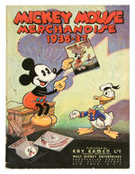 THE THIRD "MICKEY MOUSE MERCHANDISE" RETAILER'S CATALOGUE FROM 1936-37.