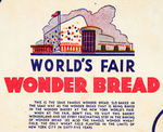 NYWF 1939 “WONDER BREAD” LOAF WRAPPER.