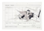 “SUPERMAN” 1978 MOVIE ORIGINAL ART STORY BOARDS LOT OF FIFTEEN.