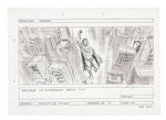 “SUPERMAN” 1978 MOVIE ORIGINAL ART STORY BOARDS LOT OF FIFTEEN.